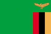 Флаг Замбии полиэстер, 1х1.5, Односторонняя