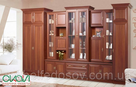 Вітальня Полонез Версія МДФ (Скай) 3870х2160х600мм