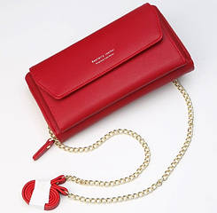 Жіночий клатч сумочка Baellerry Leather red