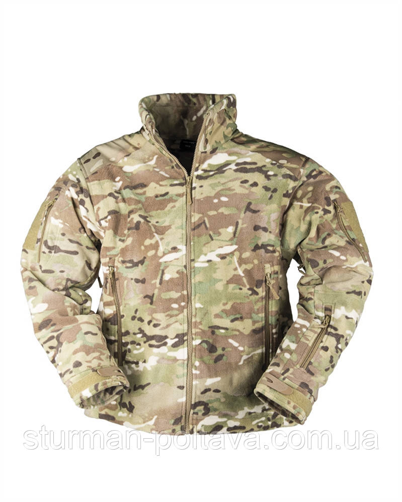 Куртка чоловіча флісова DELTA-JACKET FLEE Mil Tec камуфляж мультикам Multicam Німеччина