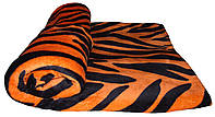 Плед махровый полуторный 18082 Tiger 1,5 м * 2,2 м вельсофт (микрофибра)
