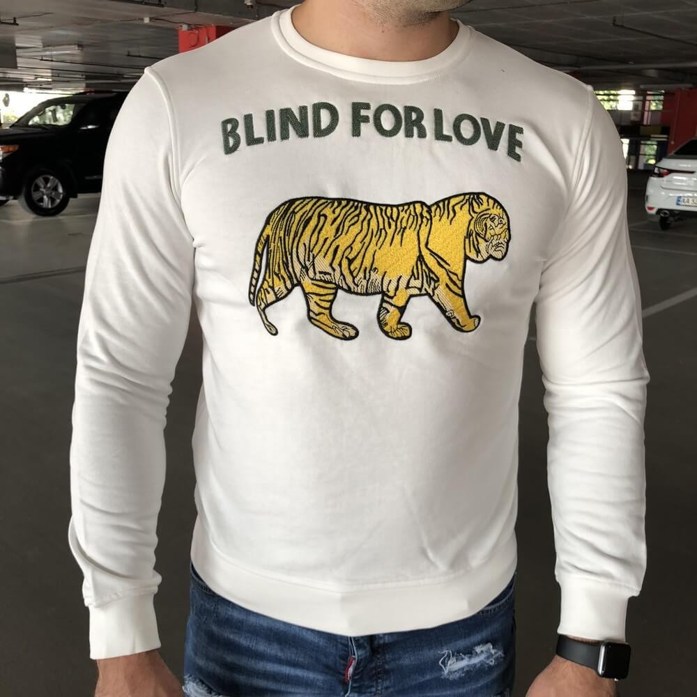 Світшот Gucci Blind For Love 20938 білий