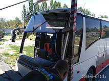 Изготовление и замена лобового стекла на автобус Daf Berkhof AXIAL (MAN A51 18.350 HOCL)  в Никополе (Украина). 23