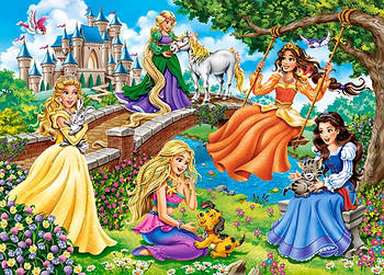 Пазли Castorland 180 елементів "Принцеси в саду" (B-018383)