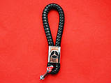 Брелок шкіряний шнурок Мерседес карабін, фото 4