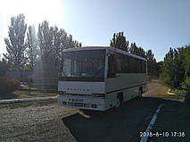 Изготовление и замена лобового стекла на автобус Heuliez GX 37 H в Никополе (Украина). 4