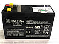 Акумулятор 12V 7AH, XINLEINA, клеми під фішки, фото 2