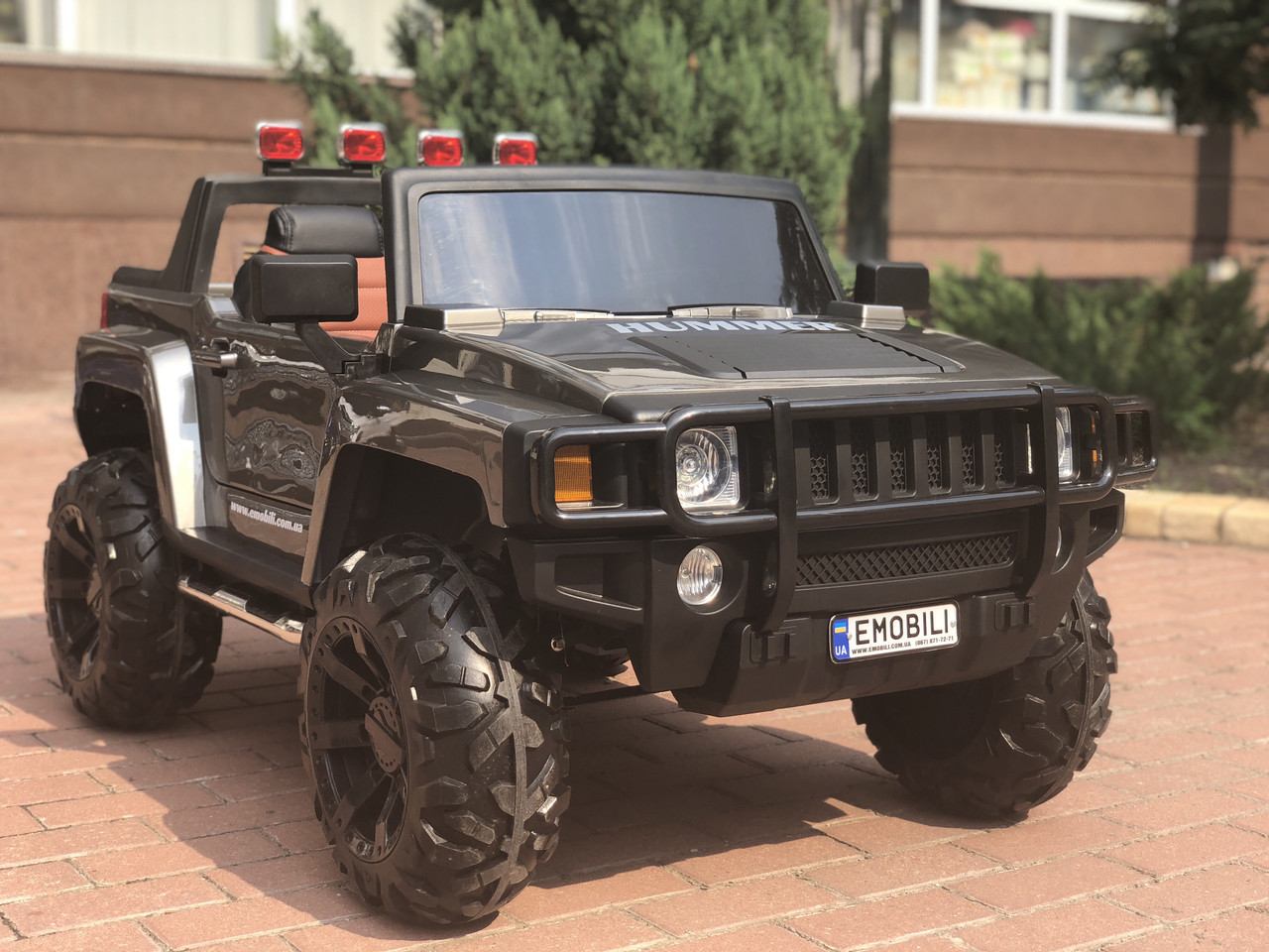 Дитячий електромобіль джип HUMMER, АКБ 12 V 12 AH, 2 мотори, багажник, ручка для транспортування, фото 1