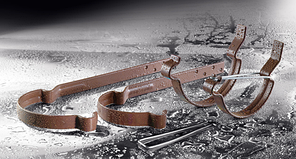 Тримач жолоба крокувальний 210 мм Flamingo 125/90