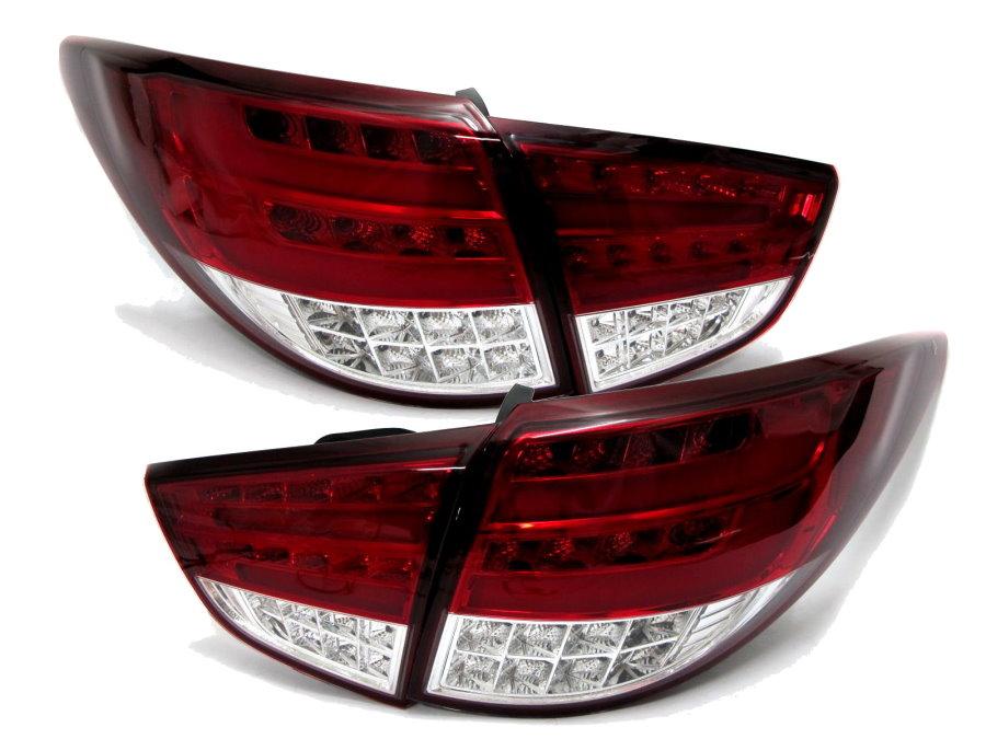 Ліхтарі Hyundai IX35 тюнінг Led оптика (червоно-білі), фото 1