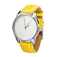 Годинник наручний "Мінімалісм" (жовтий срібло) + додатковий ремінець