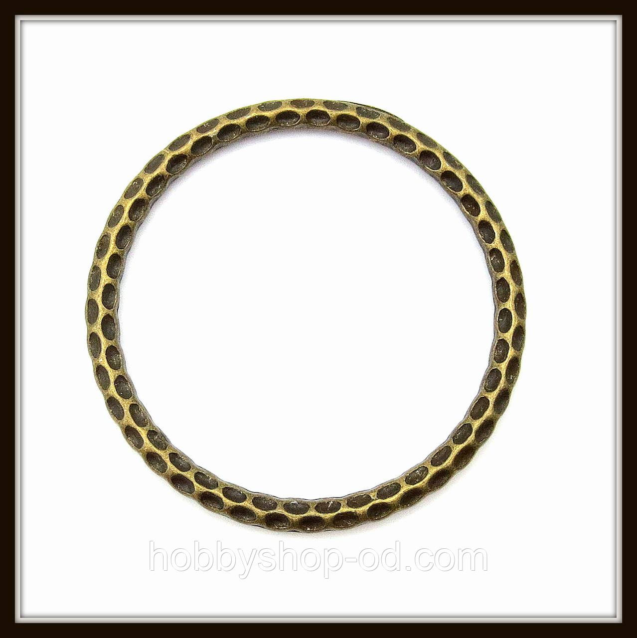 Конектор "круглий" бронза (5,5 см) 1 шт. в уп., фото 1