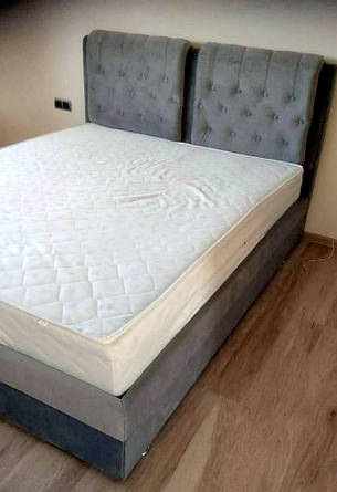 Ліжко м'яке Скарлет Городок 160х200 з підйомним механізмом, фото 2