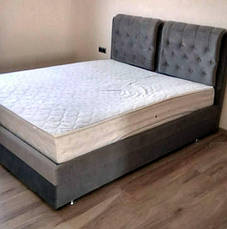 Ліжко м'яке Скарлет Городок 160х200 з підйомним механізмом, фото 4