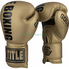 Боксерські рукавички TITLE Gold Series Select Training Золотисті