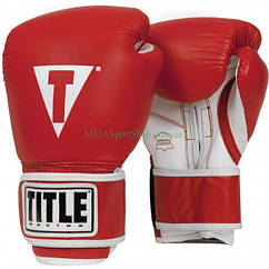 Боксерські рукавички TITLE Originals Pro Style Leather Training Червоні