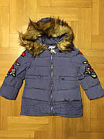Куртка для дівчаток на хутрі оптом, Grace, 4-12 років., арт.G70909, фото 2