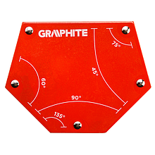 Магнітний зварювальний косинець Graphite 111 x 136 x 24 мм