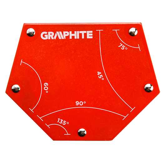 Магнітний зварювальний косинець Graphite 64 x 95 x 14 мм