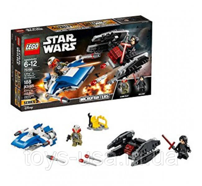 Lego Star Wars Винищувач A-Wing проти винищувача TIE Кайло Рена 75196