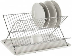 Сушарка для посуду настільна складана з піддоном Con Brio (Кон Бріо) (СВ-851)
