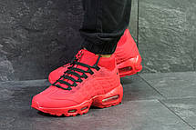 Підліткові кросівки,термо Nike air max 95 Sneakerboot,червоні, фото 3