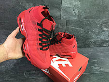 Підліткові кросівки,термо Nike air max 95 Sneakerboot,червоні, фото 3