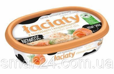 Сир-крем (сирна намазка) Laciaty з лососем і укропом Польща 135 г