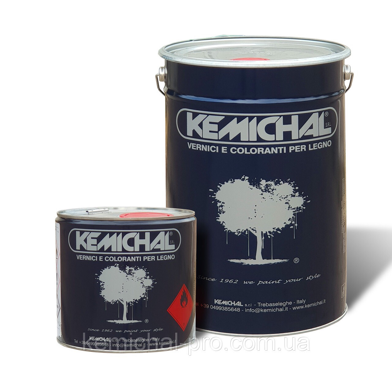 Грунт для дерева акриловий прозорий FCV824+C399 KEMICHAL (Італія), (25 л + 5 л)