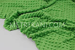 Плюш Minky зеленого кольору 350 г/м2 відріз 100*80 No м-37, фото 2