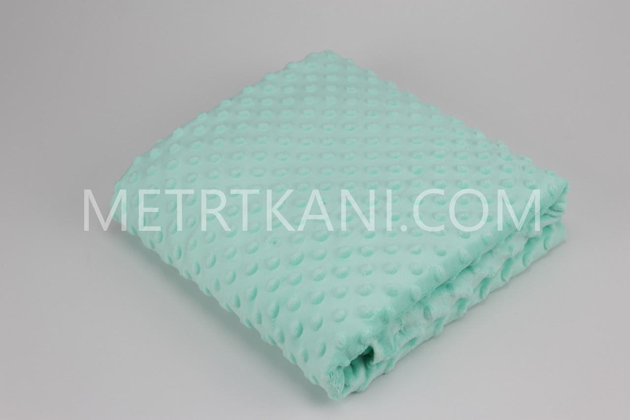Плюш Minky м'ятно-салатовий 100*80 No м-78, фото 1