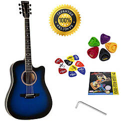 Гітара акустична Trembita Leotone L-03 BL (струна, скарбничка, медіатор)