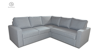 Кутовий диван "Montreal", розкладний, дельфін