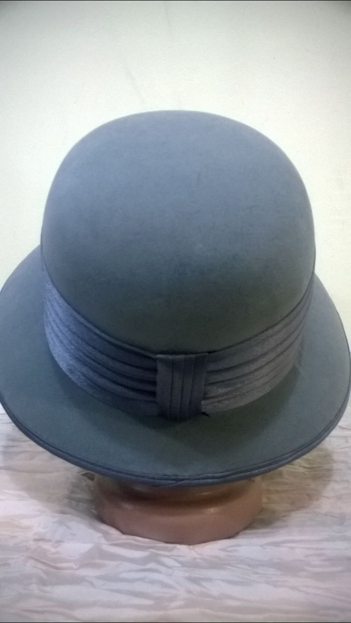 Демисезонная шляпа с полями украшенная атласной лентой 54-55 см - фото 2 - id-p64352416