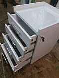 Тумба косметологічна професійна із захисним склом на стільниці А176, фото 3