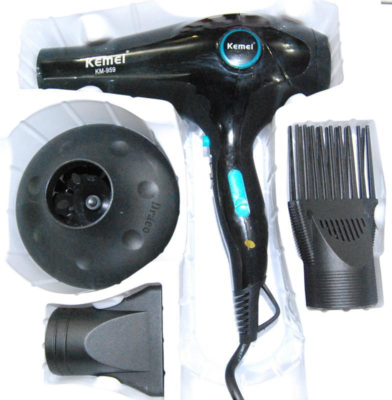 Фен із насадками та дифузором 2400W KM-959