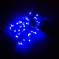 Гірлянда Нитка Конус-рис LED 100 синій, чорний провід