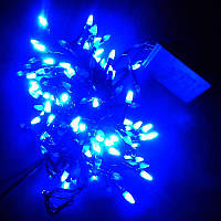 Гірлянда Нитка Конус-рис LED 200 синій, чорний провід