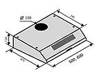 VENTOlux Вытяжка VENTOLUX ALDO 50 WH, фото 4