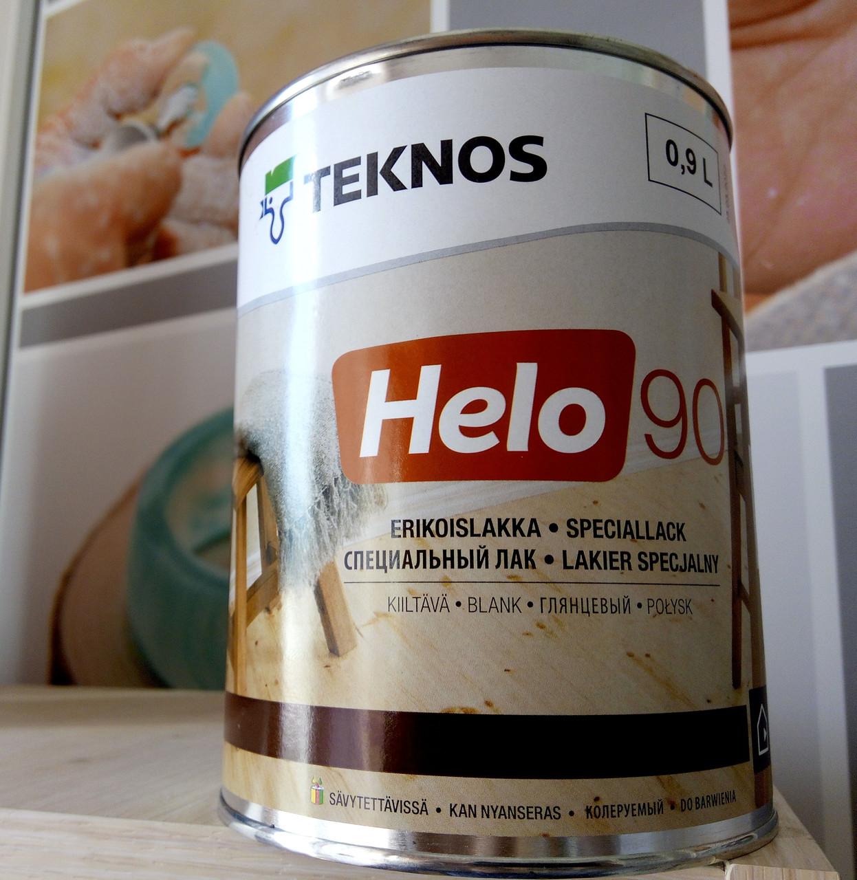 Лак TEKNOS HELO 90 яхтовий високоглянсовий 0,9 л, уретан-алкідний