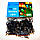 Гірлянда Нитка Конус-рис LED 300 синій, чорний дріт, фото 3