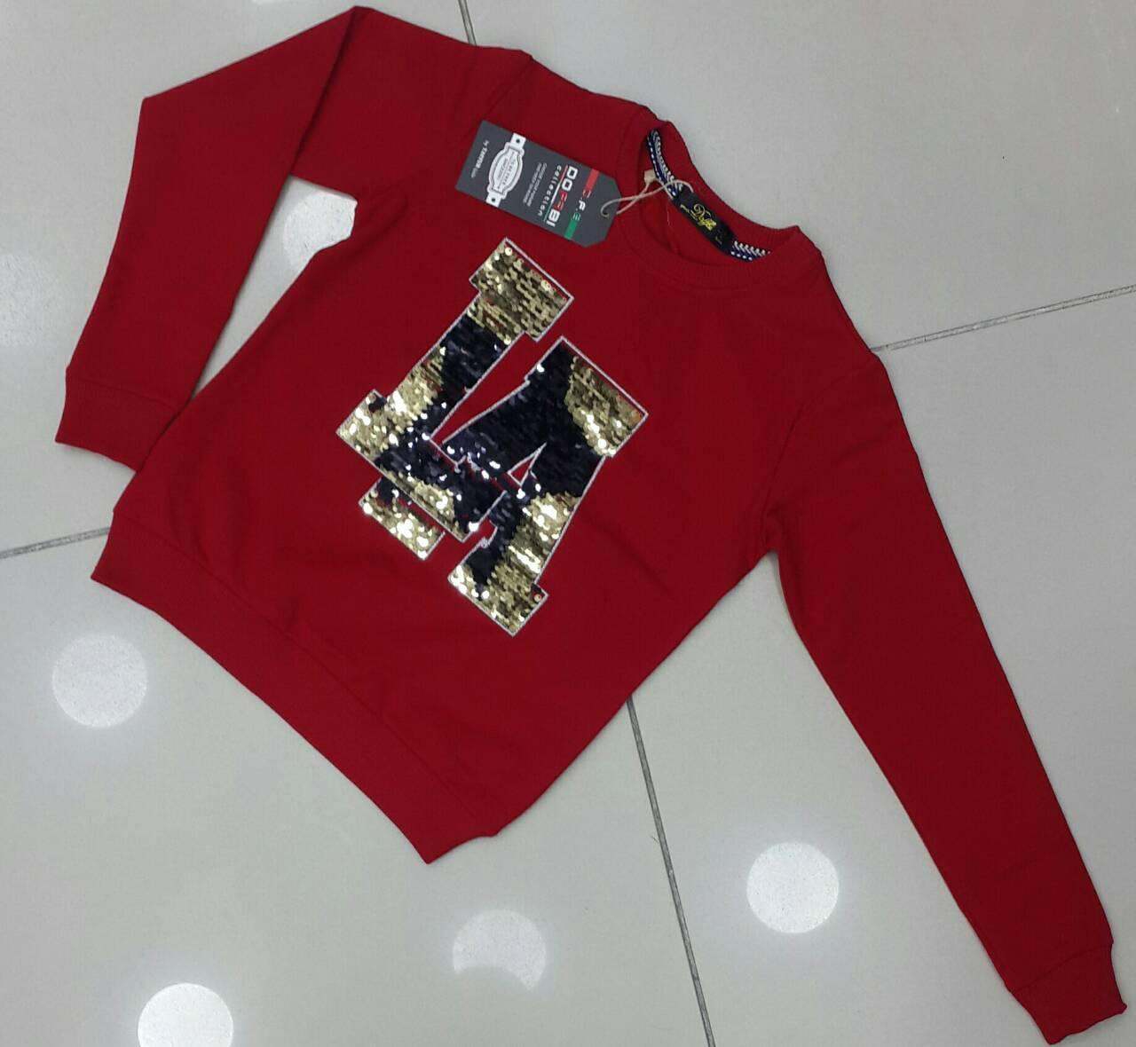 Реглан червоний для дівчат 134,140,146,152 зросту двох-нитка, фото 1