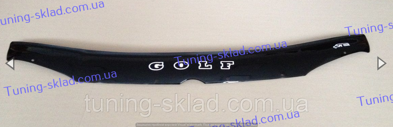Дефлектор на капота Volkswagen Golf 4 (1997-2003) (Фольцваген Гольф ...
