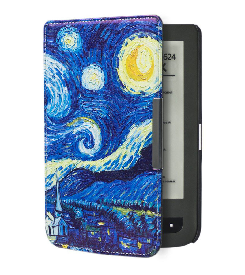 Чохол для PocketBook 626/625/624/615 Touch Lux 3 – обкладинка Покетбук (Ван Гог Зоряна Ніч), фото 1