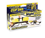 Антивідблискові окуляри Night View Clip Ons для водіїв і спортсменів Найт В'ю Кліп Він, фото 3