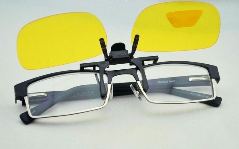 Антивідблискові окуляри Night View Clip Ons для водіїв і спортсменів Найт В'ю Кліп Він
