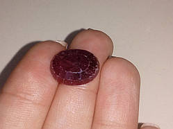 Рубін кабошон гранований 4,5 * 11,6 * 4,9 мм камінь під прикраса з натуральним рубіном Індія