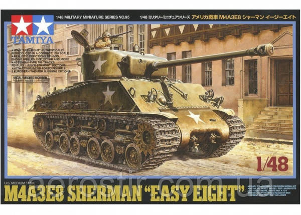 M4A3E8 Sherman "Easy Eight" з фігурою командира 1/48 TAMIYA 32595
