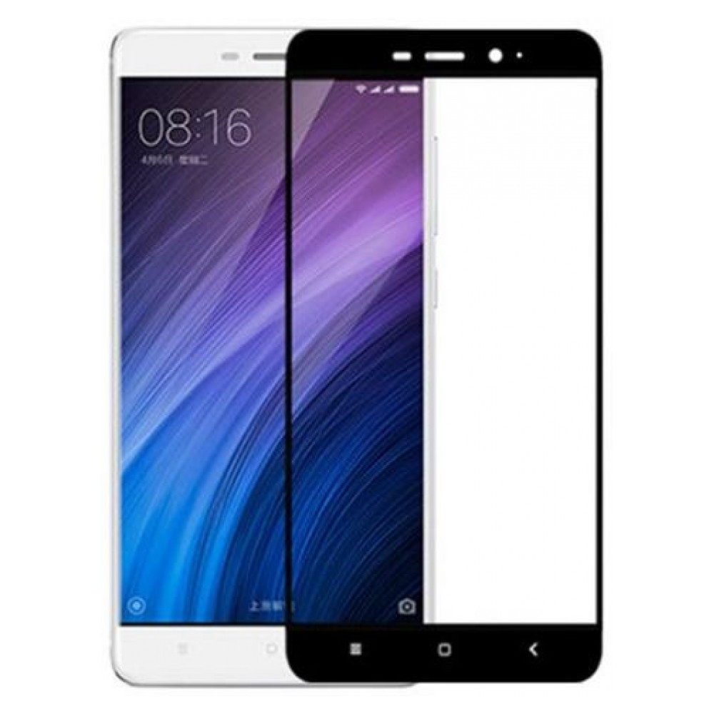 Захисне скло з рамкою для Xiaomi Redmi 4/4 Prime GLASS чорна рамка