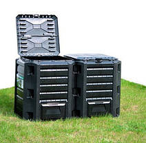 Компостер садовий PROSPERPLAST MODULE COMPOGREEN 800 л, зелений, фото 3